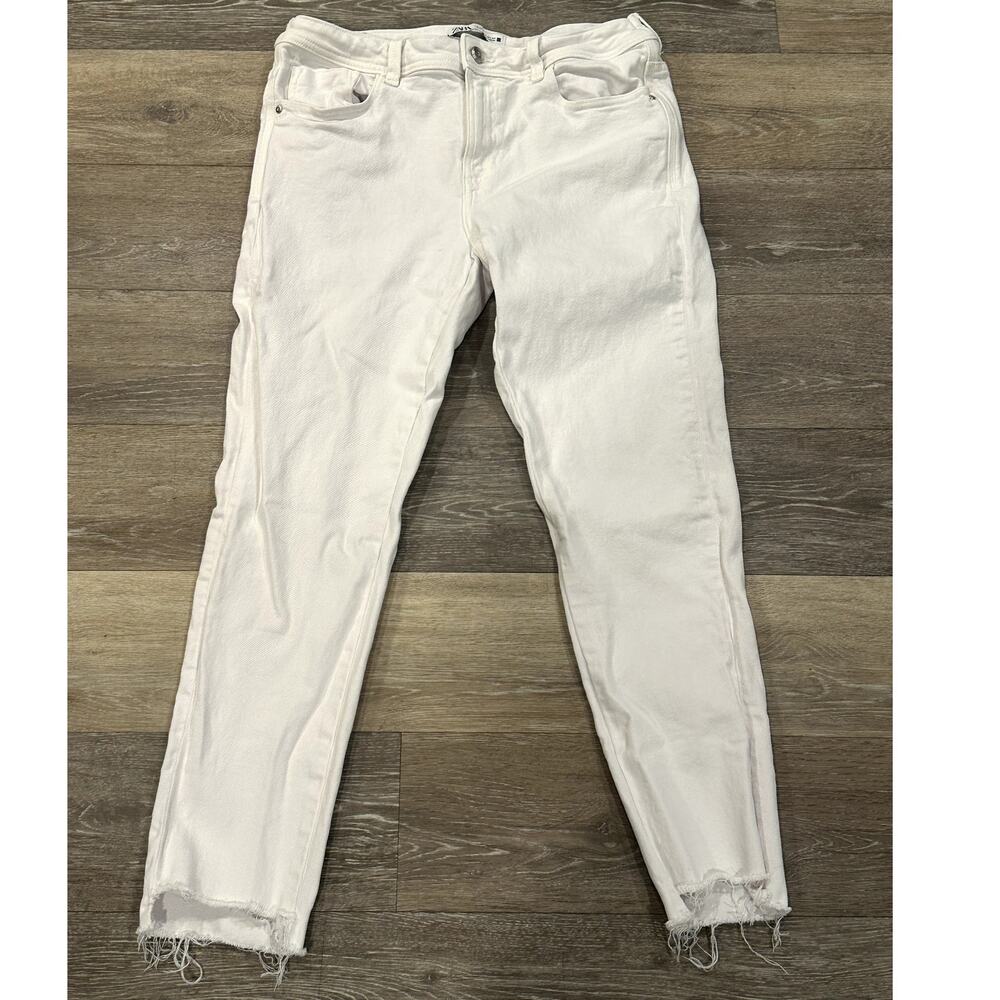 Zara White Jeans Size 12